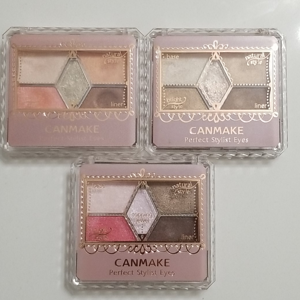 3 X Canmake eyeshadow quad